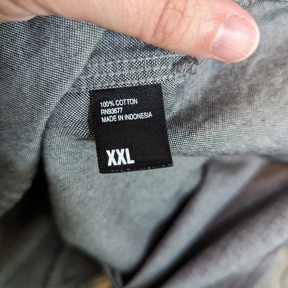 William Rast Men's Heathered Grey Button Down Sz XXL - Picture 10 of 11